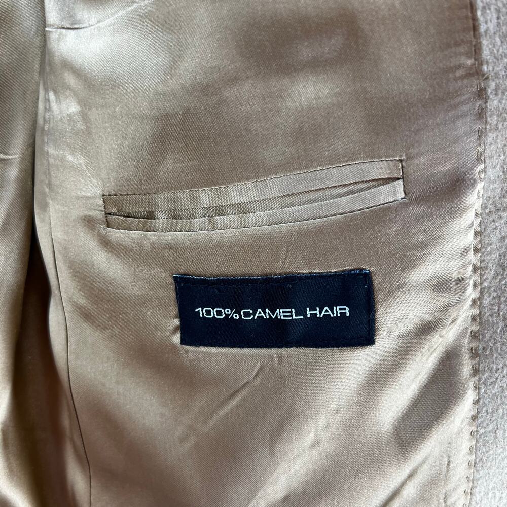 Bill Blass Blazer Men's Size M 40S Tan 100% Camel Hair Beige Lined Business Wear - Picture 5 of 13